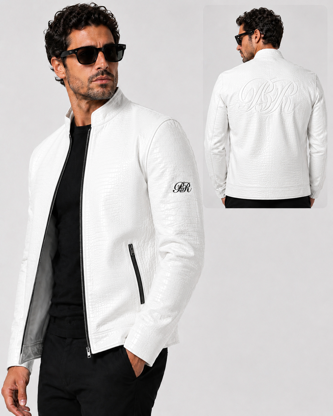 Man leather jacket