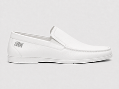 Leather man mocasines