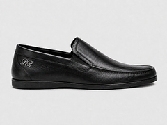 Leather man mocasines